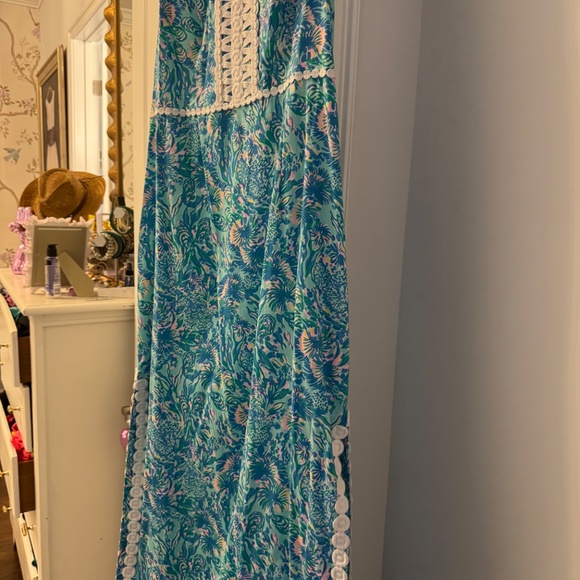 Lilly Pulitzer Ashler Stretch Maxi Dress- size 16 - Picture 2 of 2